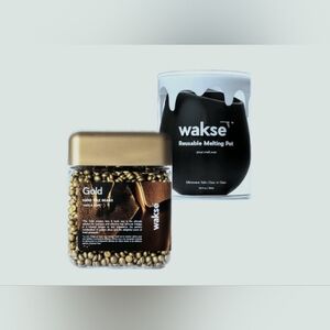 Gold Hard Wax Beans with Reusable Pot